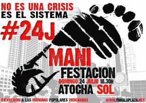 Marchas de “indignados” de toda España reconquistan Sol.