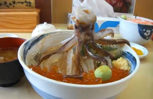 Para cenar Pulpo “bailarín”