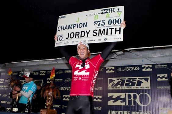 Jordy Smith repite victoria en el Billabong Pro J-Bay 2011