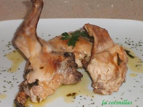 CONEJO AL AJILLO(AL ESTILO GADITANO)