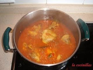 ARROZ GUISADO CON CONEJO PASO A PASO