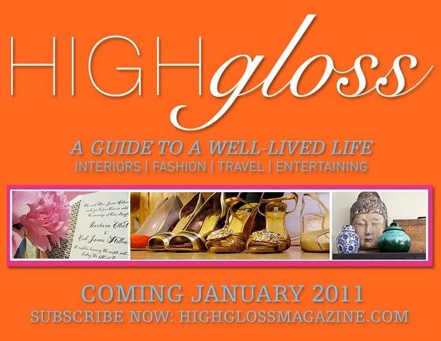 DECORACIÓN : HIGH GLOSS MAGAZINE