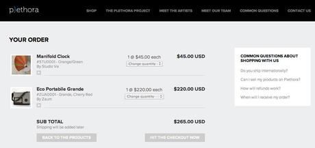 Plethora-Shopping-Cart Inspiraciones de check out cart