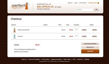 The-Perfect-Apron Inspiraciones de check out cart