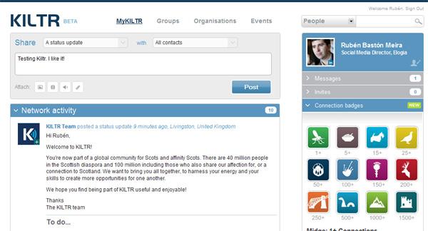 kiltr Kiltr, un paso más allá de Linkedin