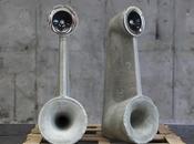 Exposed altavoces cemento