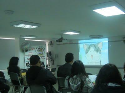 Fotos del conversatorio sobre manga y anime en la UCAL
