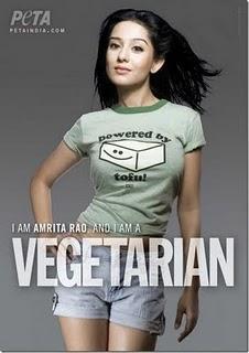 Amrita Rao posa para PETA