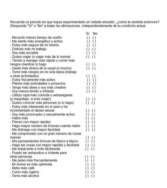 Test de trastorno bipolar