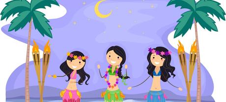 Falda Hawaiana Para Nina