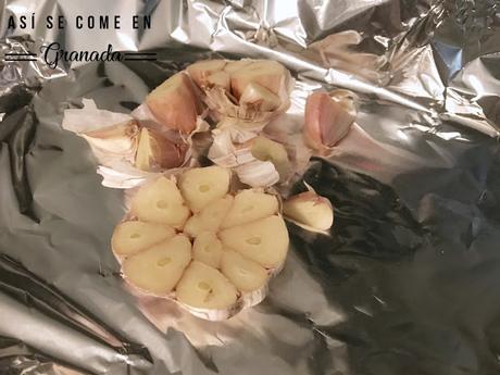 Mantequilla de ajos asados