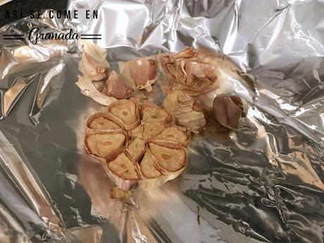 Mantequilla de ajos asados