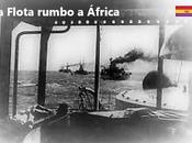 flota parte rumbo áfrica, comunicados durante ruta