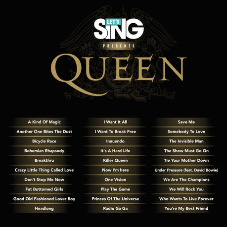 Let’s Sing presents Queen anuncia su listado de canciones Let’s Sing presents Queen anuncia su listado de canciones
