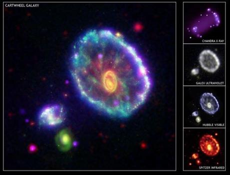 El espectacular choque de dos galaxias espirales