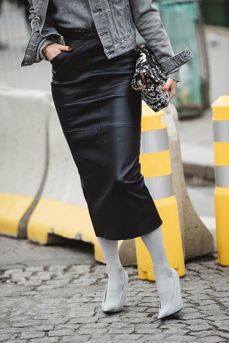 Tubo Outfit Falda Negra Larga Pegada - Paperblog