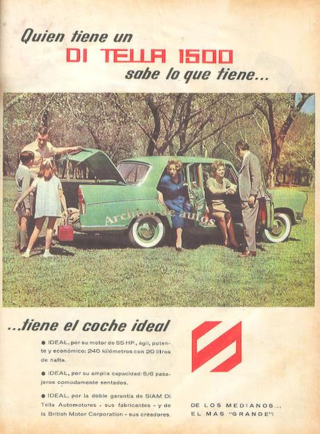 Di Tella 1500 y demás modelos de SIAM y CIDASA