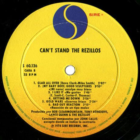 Rezillos -Can't stand the Rezillos Lp 1978 Rezillos -Can't stand the Rezillos Lp 1978