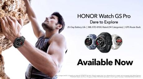 HONOR Watch GS Pro a la venta a partir de hoy HONOR Watch GS Pro a la venta a partir de hoy