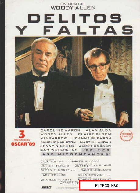 DELITOS Y FALTAS - Woody Allen