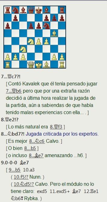 Grandes combates canarios (14) - Calvo vs Kavalek, Las Palmas (6) 1973 Grandes combates canarios (14) - Calvo vs Kavalek, Las Palmas (6) 1973