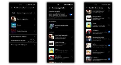Cambia y modifica los fondos de pantalla con EMUI automáticamente Cambia y modifica los fondos de pantalla con EMUI automáticamente