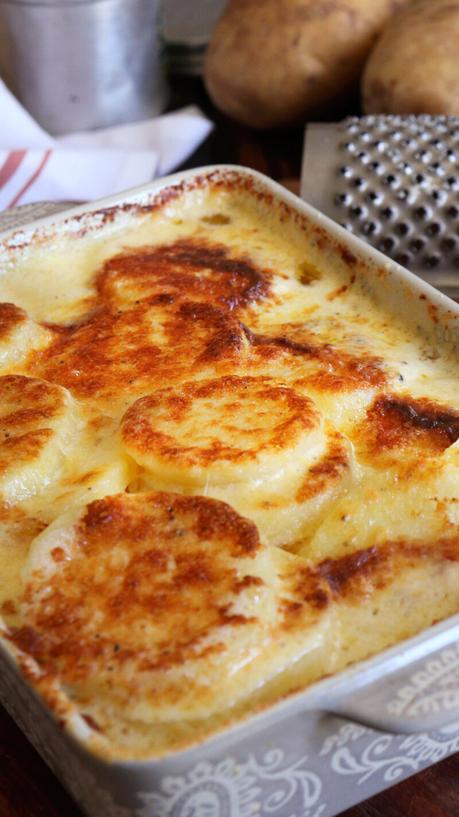 Papas a la Crema papas a la crema queso horno gratinadas