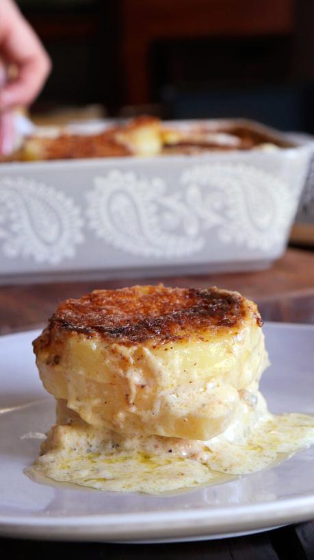 Papas a la Crema papas a la crema queso horno gratinadas