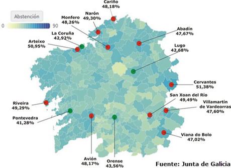 La alta abstención en Galicia, una brecha en el muro del estado corrupto de partidos
