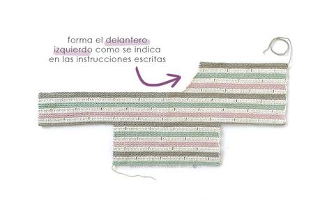 Cómo tejer la chaqueta STRIPY de Crochet para bebé y niña - patrón y Tutorial