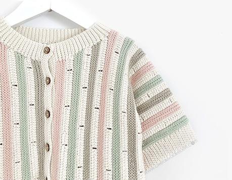 Cómo tejer la chaqueta STRIPY de Crochet para bebé y niña - patrón y Tutorial