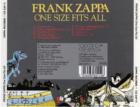 Frank Zappa & The Mothers of Invention - One Size Fits All (1975)