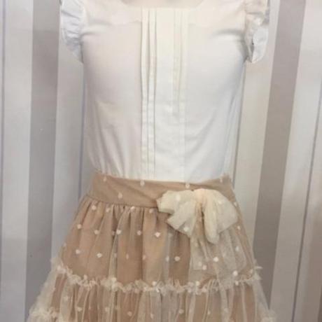 Falda Tul Beige Nina