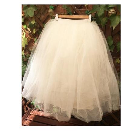 Falda Tul Beige Nina