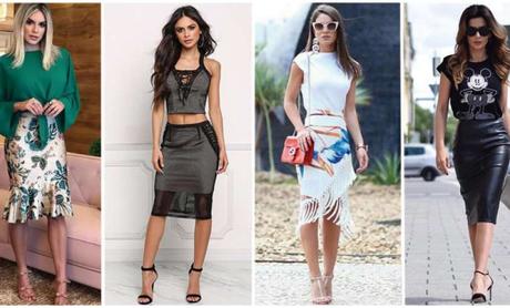 Combinar Falda Negra Tubo Larga