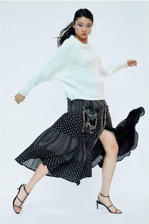 Falda Midi Mujer Zara