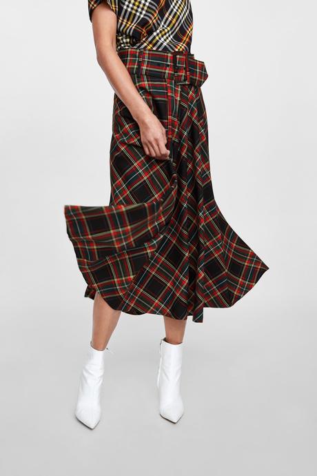 Falda Midi Mujer Zara