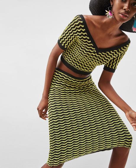 Falda Midi Mujer Zara