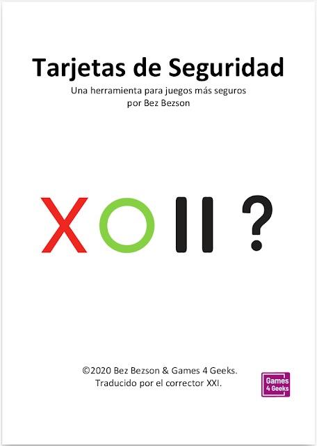 Tarjetas de Seguridad, de Games 4 Geeks Tarjetas de Seguridad, de Games 4 Geeks