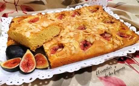 PASTEL DE ALMENDRA CON BREVAS