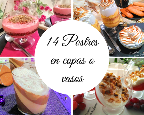 14 POSTRES EN COPAS O VASOS FÁCILES