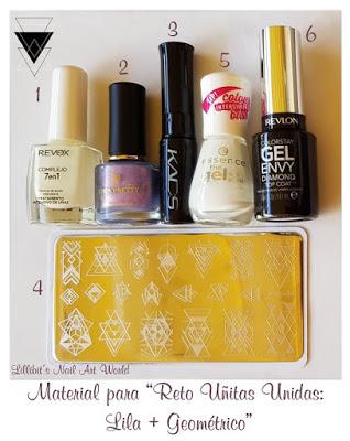 Reto Uñitas Unidas septiembre 2020: Lila + Geométrico