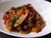 Noodles verduritas cerdo