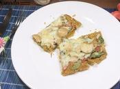 Pizza garbanzos espinacas gluten