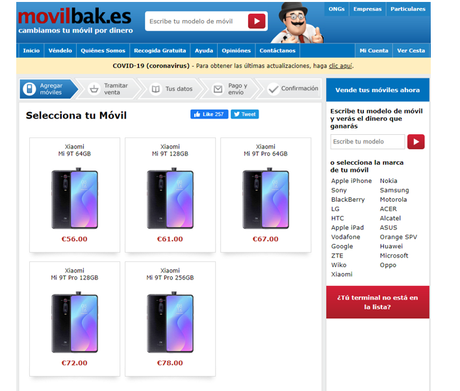 Esto te pagan por tu antiguo Xiaomi Mi 9T para comprar los nuevos Mi 10T