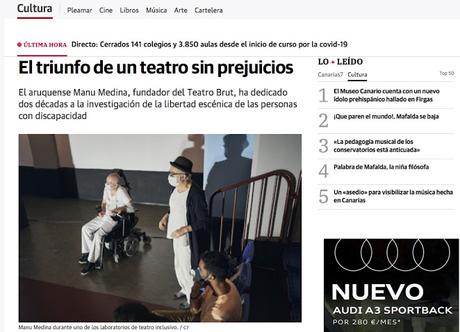 El triunfo de un teatro sin prejuicios, Canarias 7, David Ojeda. blog de manu medina