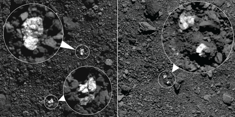 Descubren trozos de unos asteroides entre el material de otros Descubren trozos de unos asteroides entre el material de otros