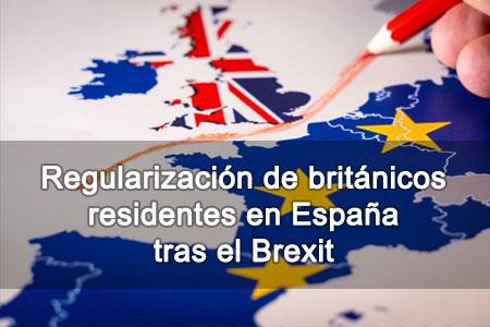 Regularización de británicos residentes en España tras el Brexit