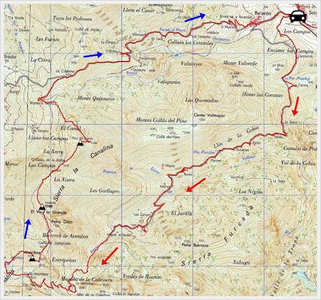 Soto de Caso-La Cabritera-Atambos-El Visu la Grande-Belerda