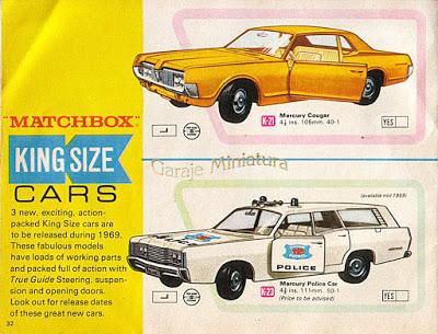 Catálogo Matchbox King Size de 1969 Catálogo Matchbox King Size de 1969